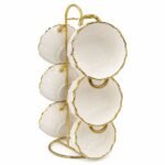 ⁦طقم شوربه 6 ق علي حامل ذهبي⁩ - الصورة ⁦3⁩