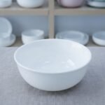 بولة بورسلين أبيض أنيقة - مقاس 12